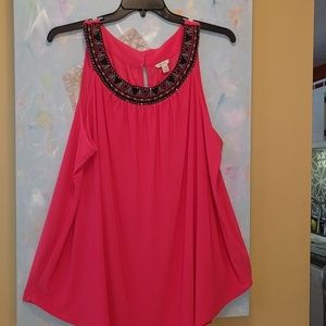 EST. 1946 plus size beaded womens top ECT